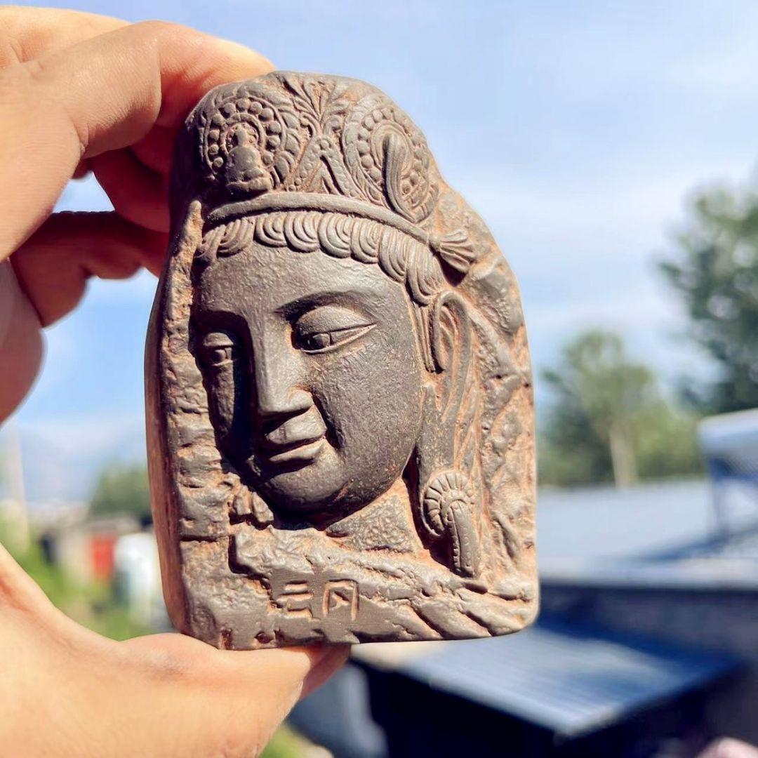 雲岡石窟 第二十窟 第五窟 第十八窟 思惟 煉瓦彫仏 玄関 書斎文鎮 文房置物