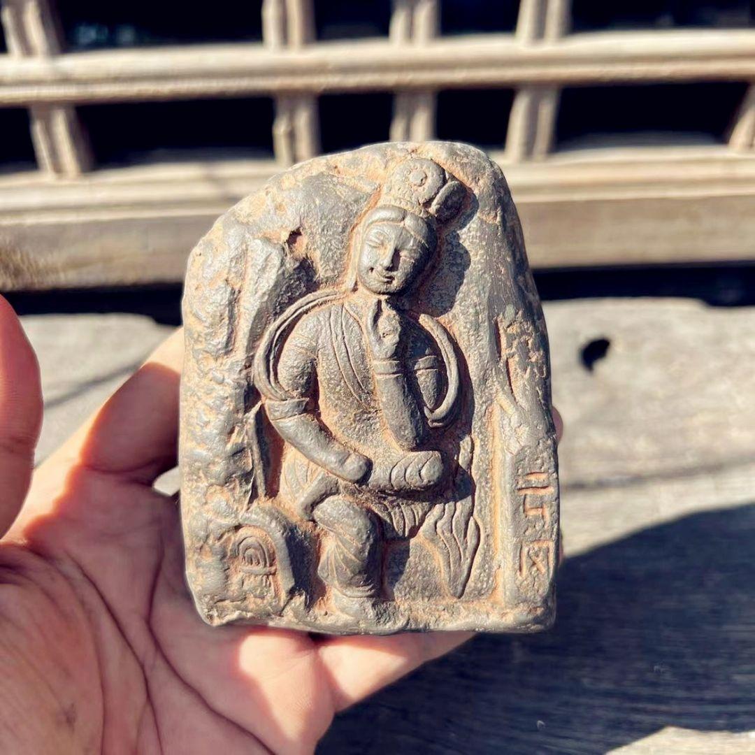 雲岡石窟 第二十窟 第五窟 第十八窟 思惟 煉瓦彫仏 玄関 書斎文鎮 文房置物