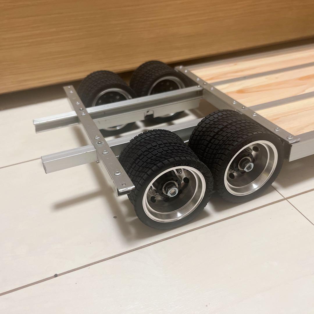 海*人様 【直接取引可】自作8輪低床トレーラータミヤ1/14