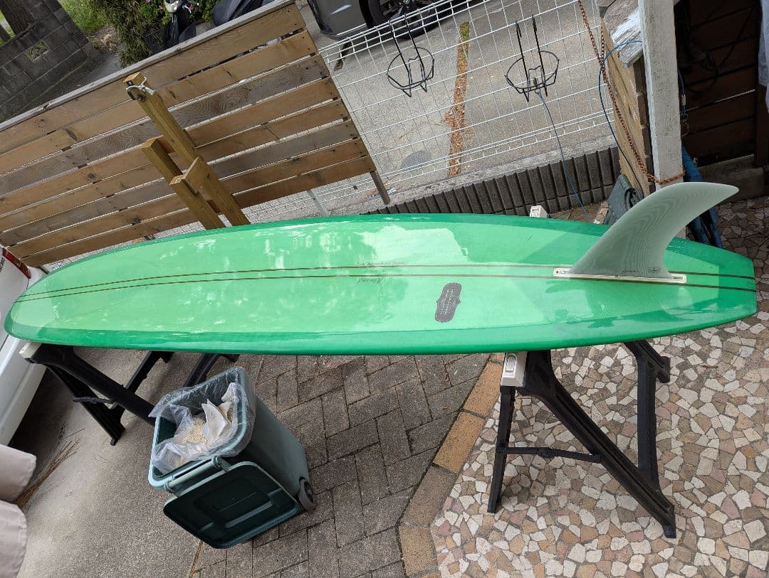 Almond ロングボード log rhythm 9'6 フィン付き