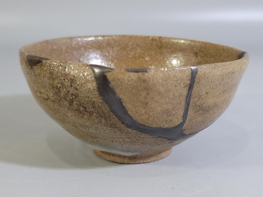 古美術 桃山 古唐津 無地茶碗 DT342