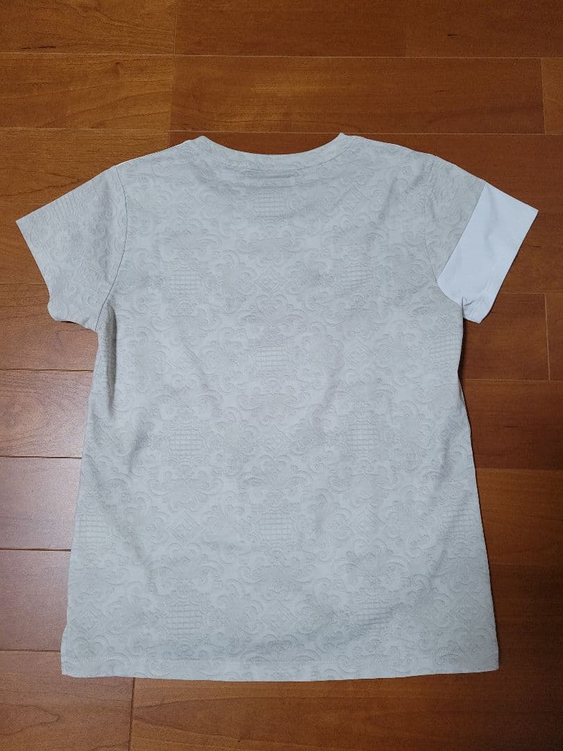 Admiral　ウェア　キルトプリントヘムブロックスイッチTEE　ホワイト　L