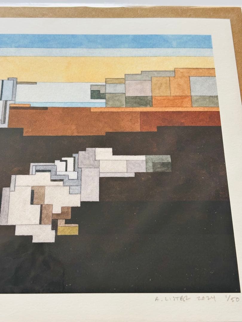 ADAM LISTER アダムリスター シルクスクリーン　ダリ 記憶の固執