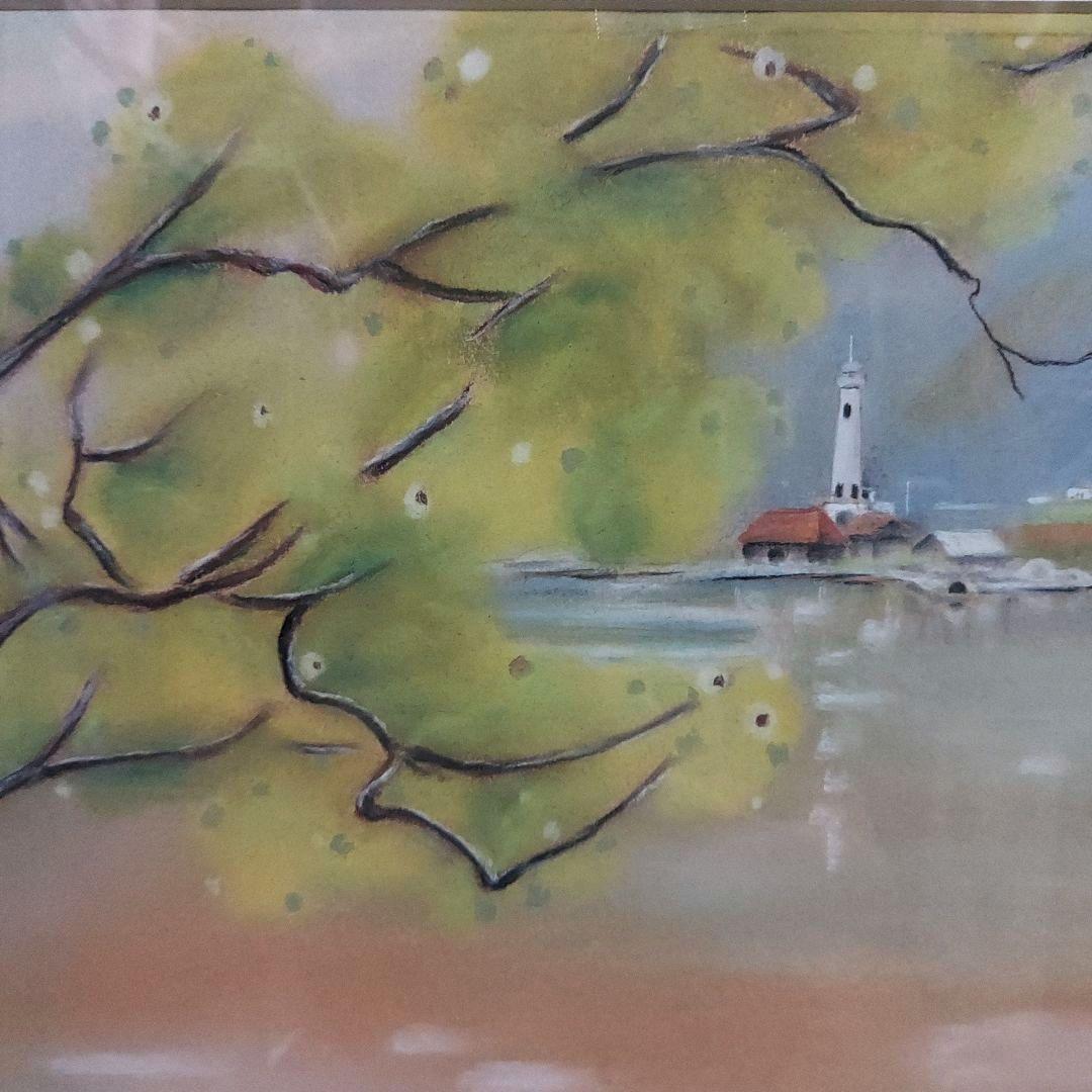 【新槐樹社】　相馬さんの作品　風景画・花 二作品《絵画》