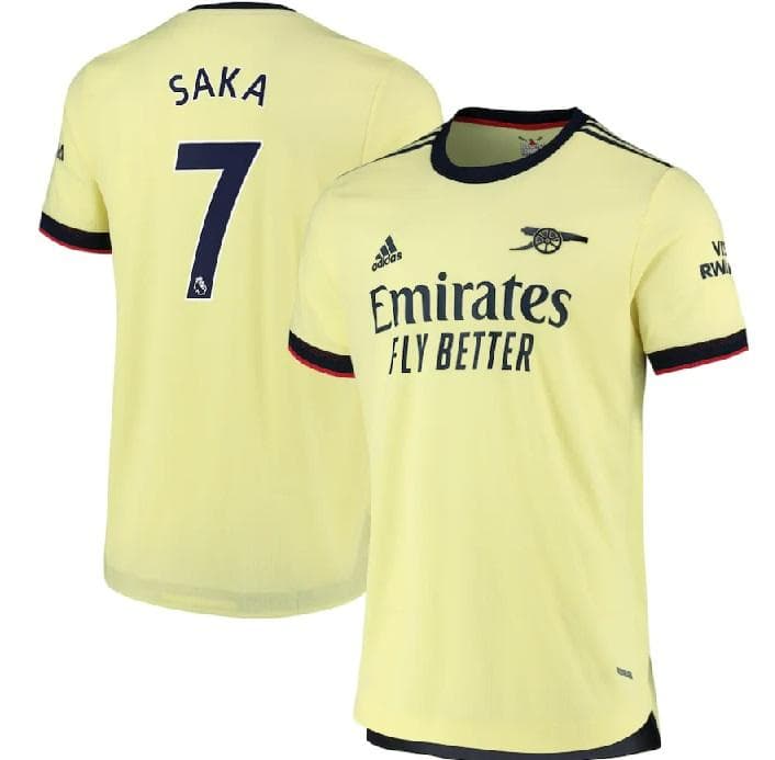 アーセナル　ブカヨ・サカ　オーセンティック アウェイ 2021-22 (M)