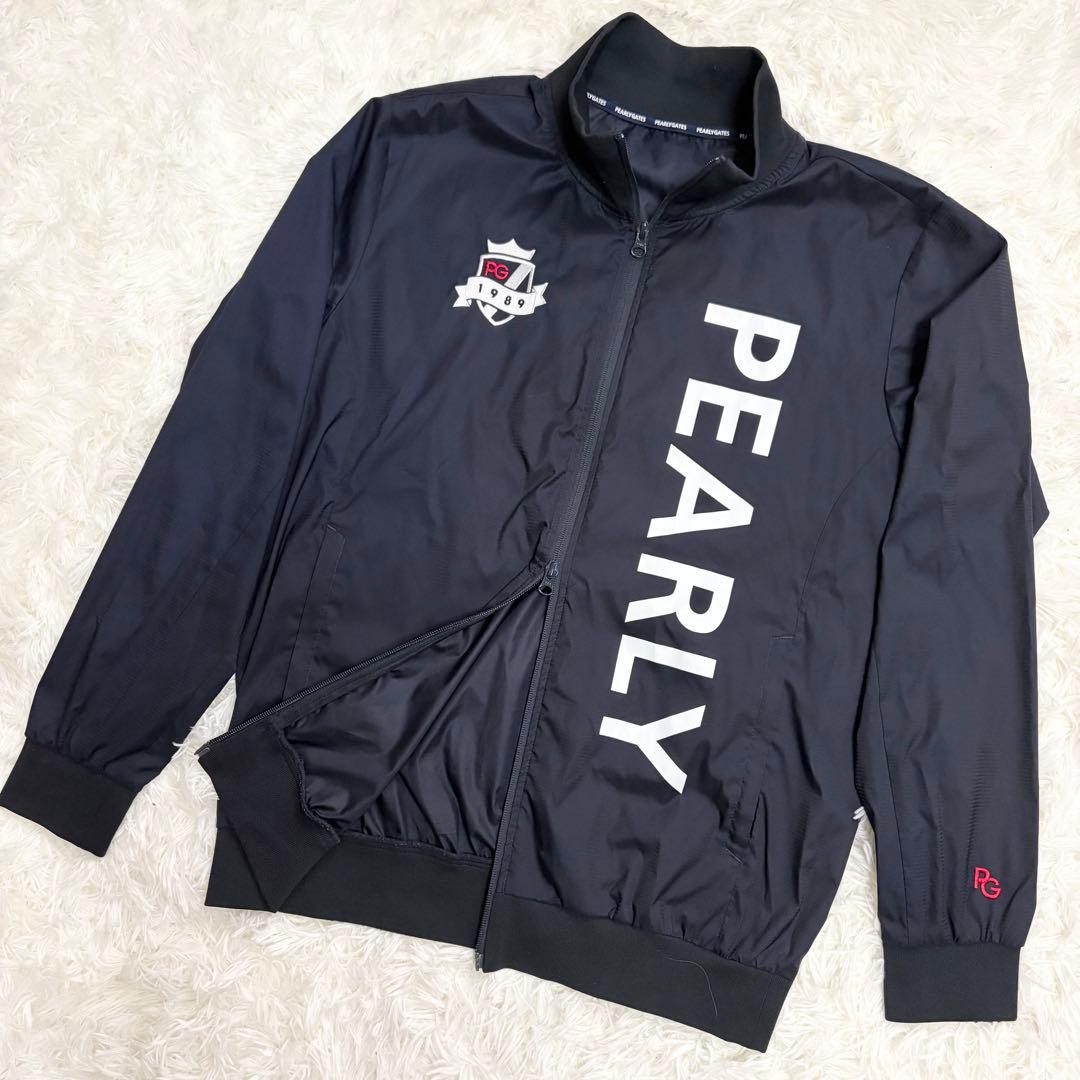 近年モデル☆ パーリーゲイツ ストレッチ フルジップ ビッグロゴ ジャケット L