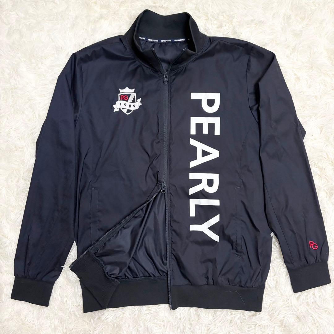 近年モデル☆ パーリーゲイツ ストレッチ フルジップ ビッグロゴ ジャケット L