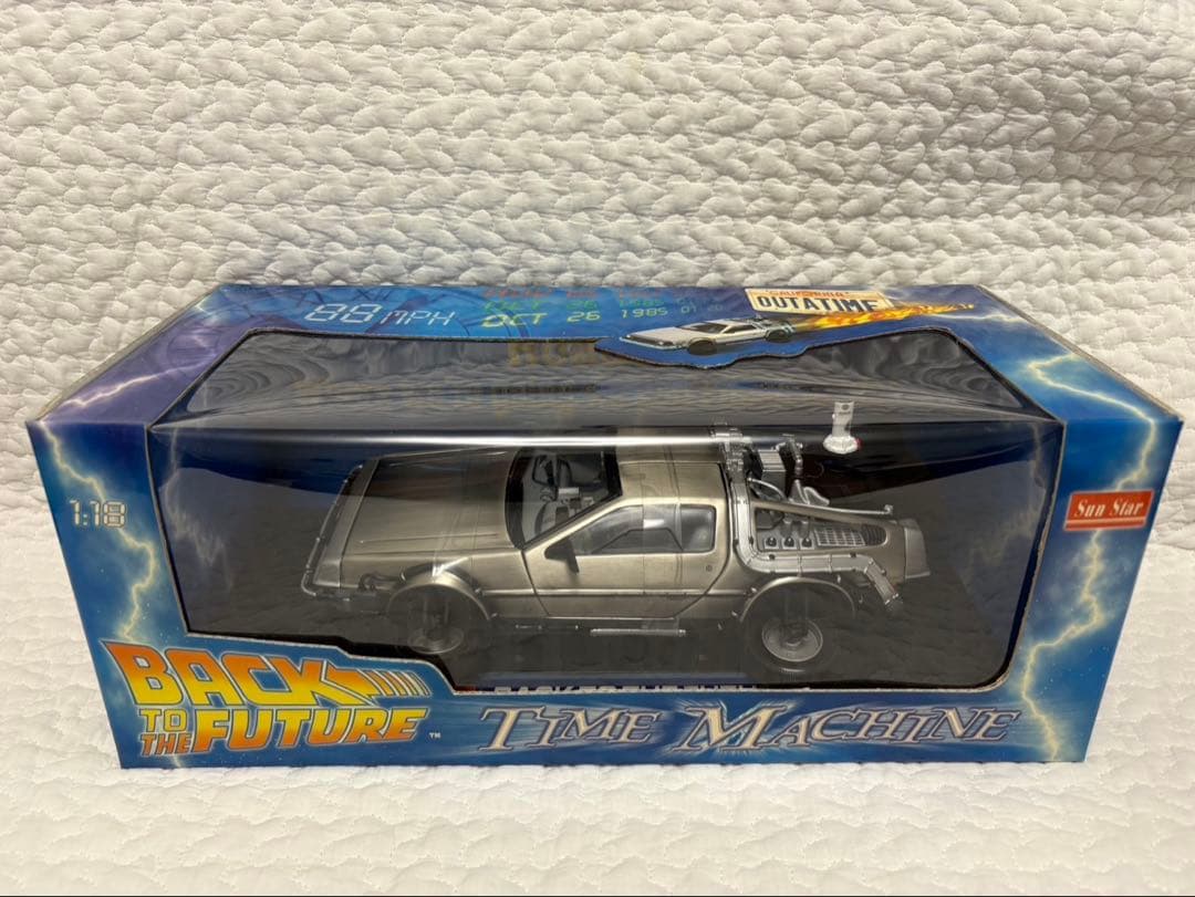 サンスター 1/18 バック・トゥ・ザ・フューチャー デロリアン 4種セット