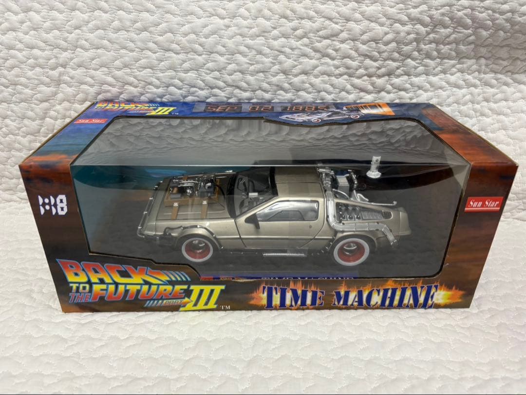 サンスター 1/18 バック・トゥ・ザ・フューチャー デロリアン 4種セット