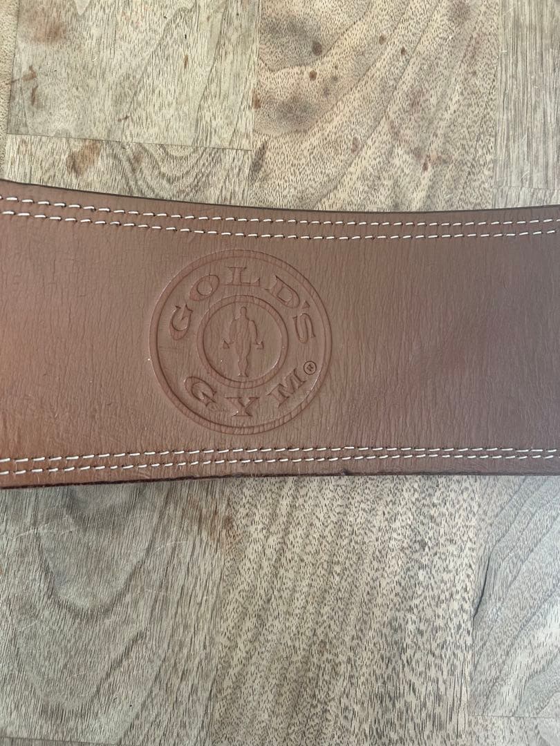 美品 トレーニングベルト パワーベルト サイズS ゴールドジム