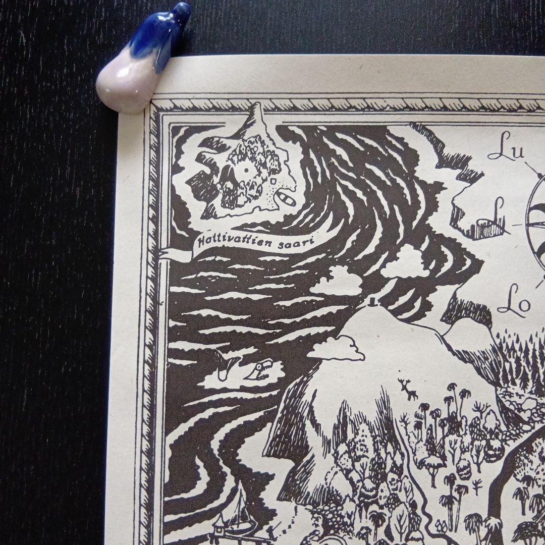 激レア！1999年フィンランド産ムーミン谷の正確な地図シリアルナンバー入り！