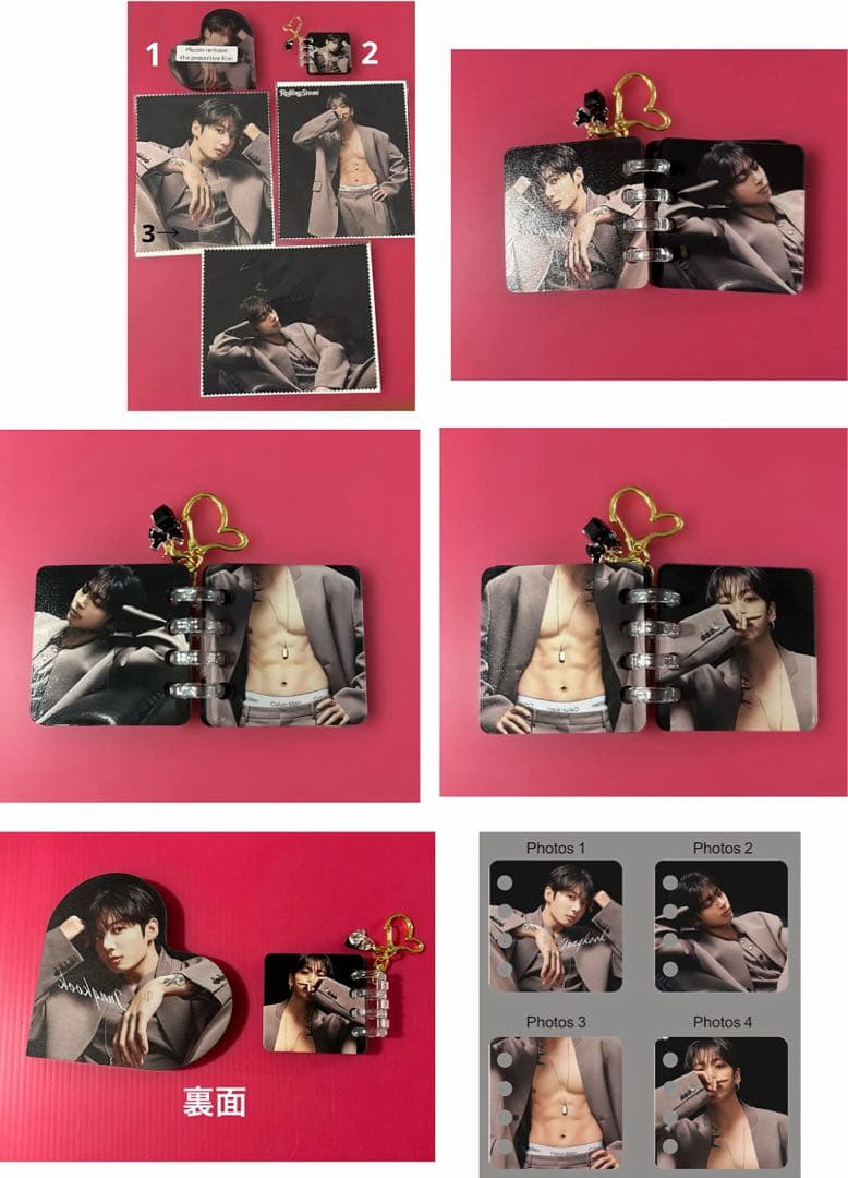 BTS Jungkook マグネットブックマーク6点セット・アルバムキーホルダー