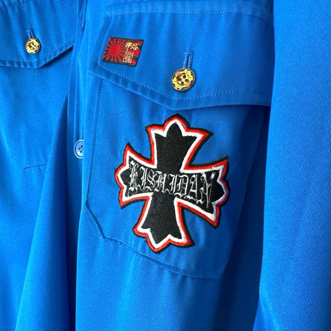 【美品‼️】氣志團 早乙女光 特攻服（青）/ コスプレ4点セット　早い者勝ち！！