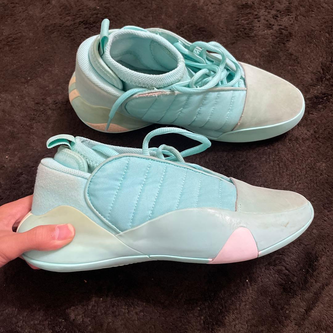 ミントグリーン バスケットシューズ