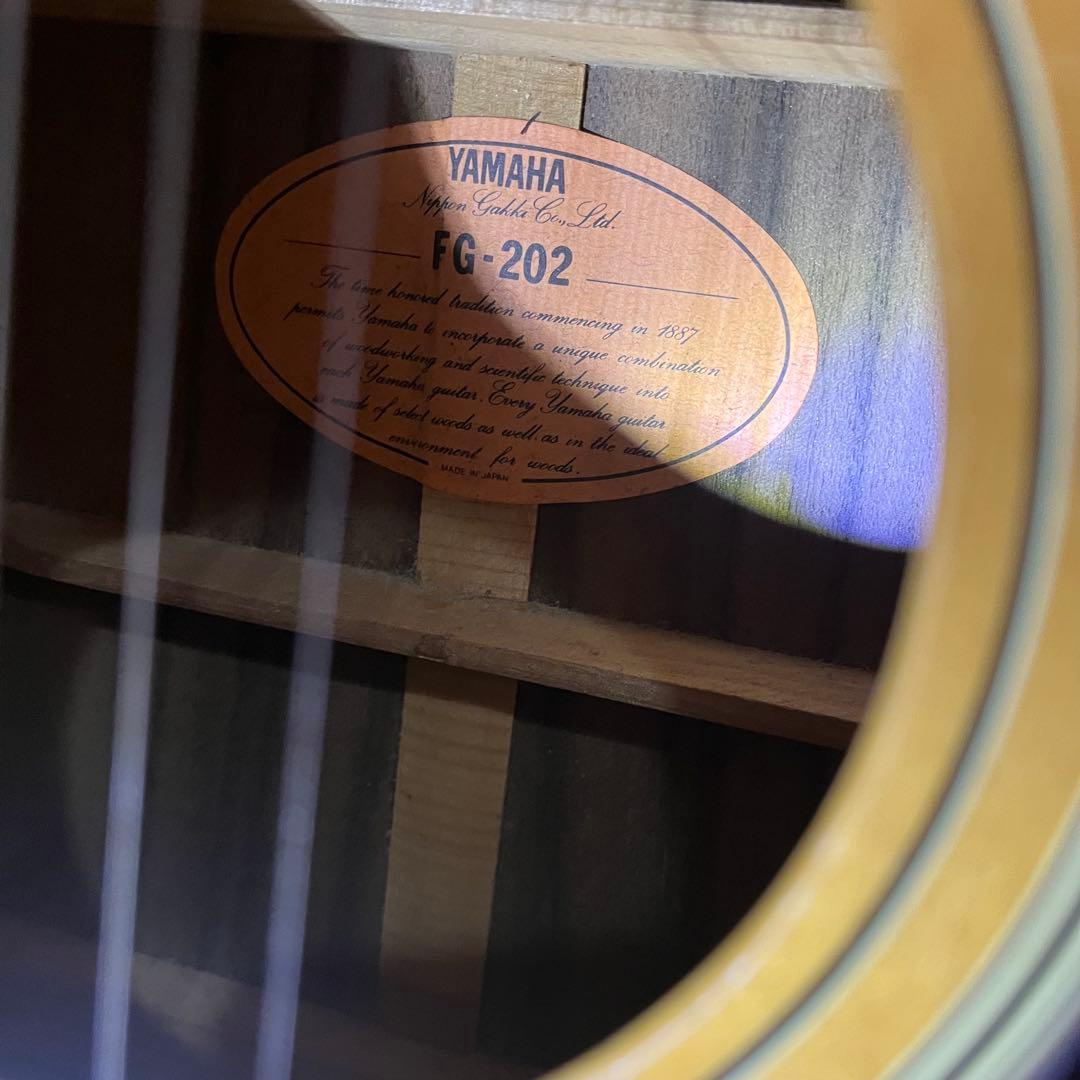 【オレンジラベル】YAMAHA FG-202 アコースティックギター 日本製