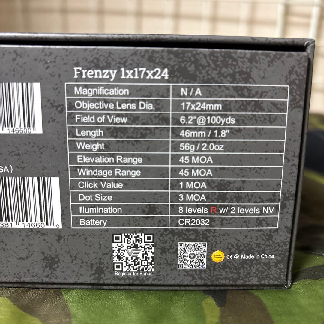 トイガン VECTOR OPTICS SCRD-19II Frenzy 1x17x24