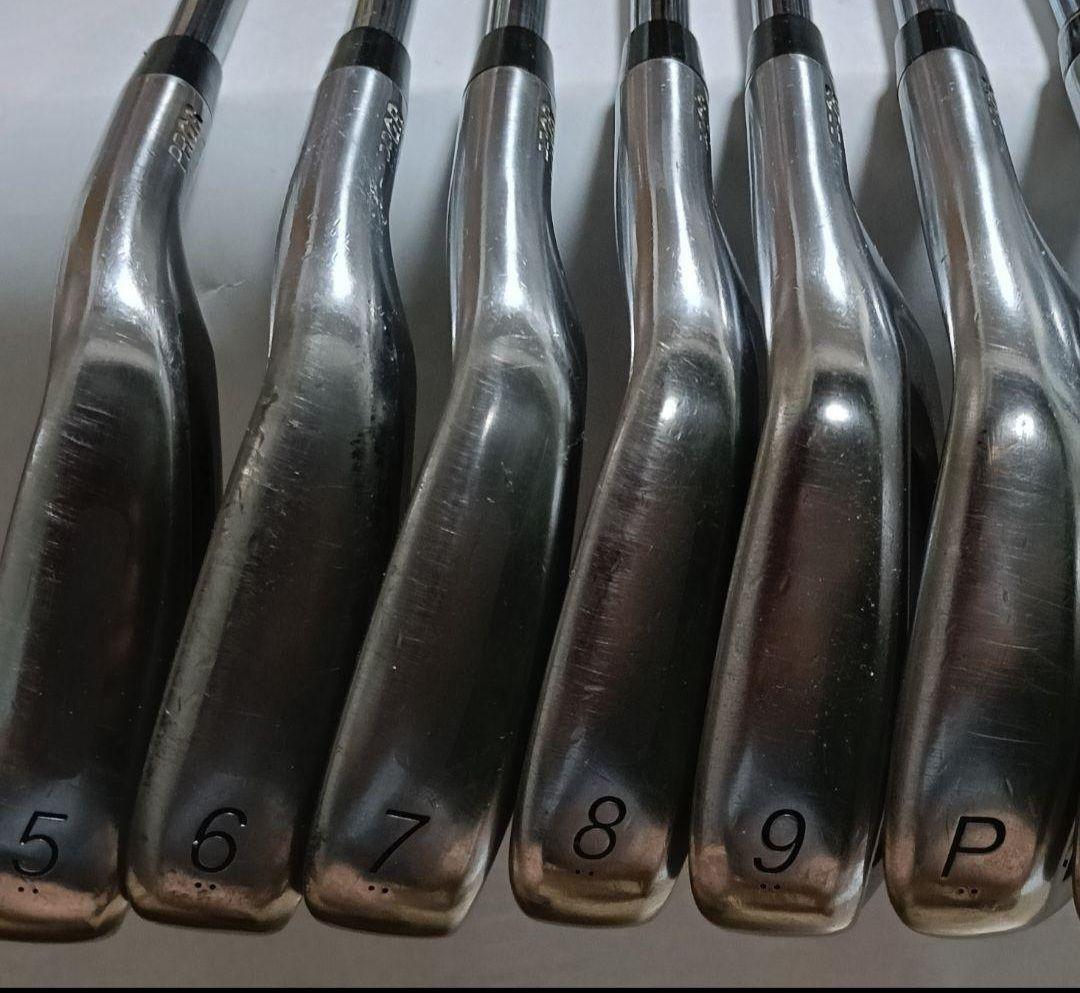 ■PRGR RS、チタンフェイス、アイアン【５〜P】6本セット、Мー４３、Ｓ