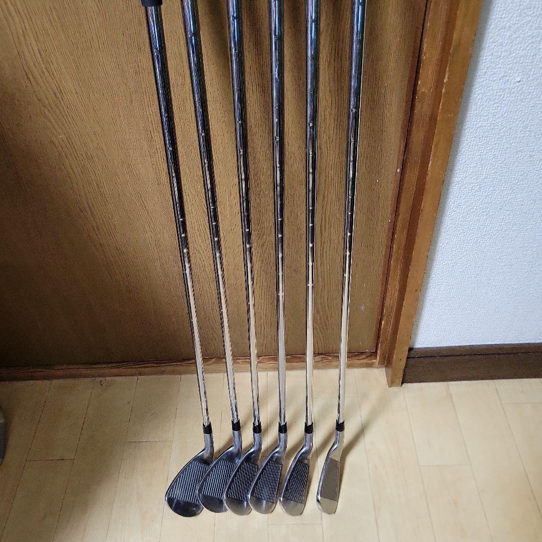■PRGR RS、チタンフェイス、アイアン【５〜P】6本セット、Мー４３、Ｓ