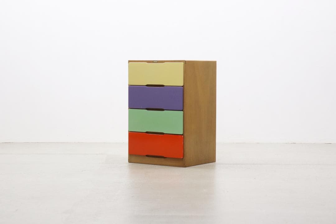 レトロ ポップ カラフル チェスト 箪笥 たんす 収納 仕分け 引き出し