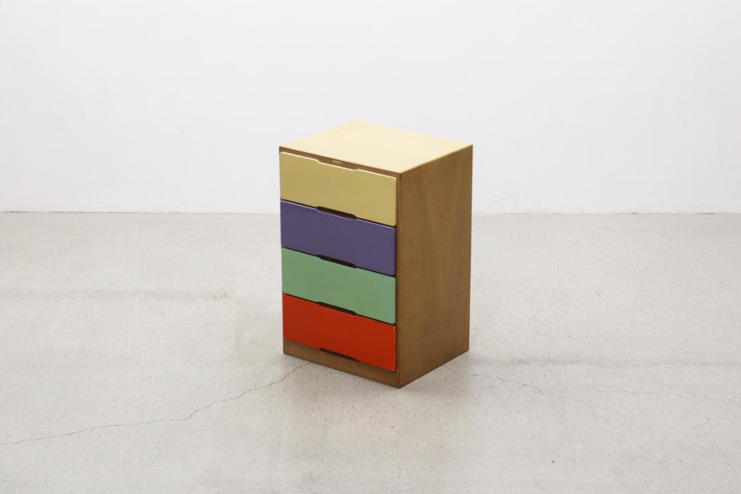 レトロ ポップ カラフル チェスト 箪笥 たんす 収納 仕分け 引き出し