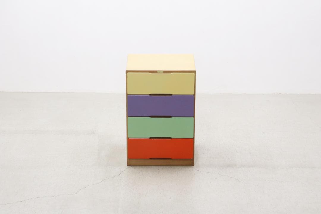 レトロ ポップ カラフル チェスト 箪笥 たんす 収納 仕分け 引き出し