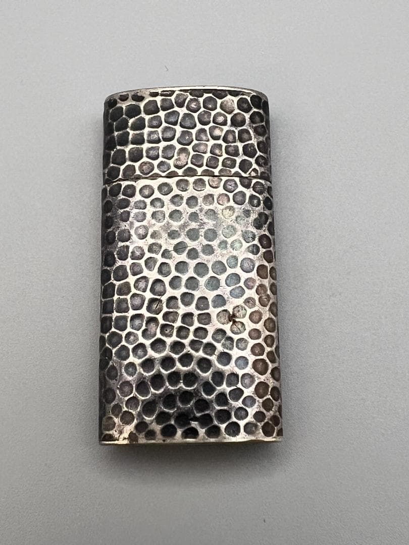 Ace　銀製　 仁丹ケース　槌目　レトロコレクション