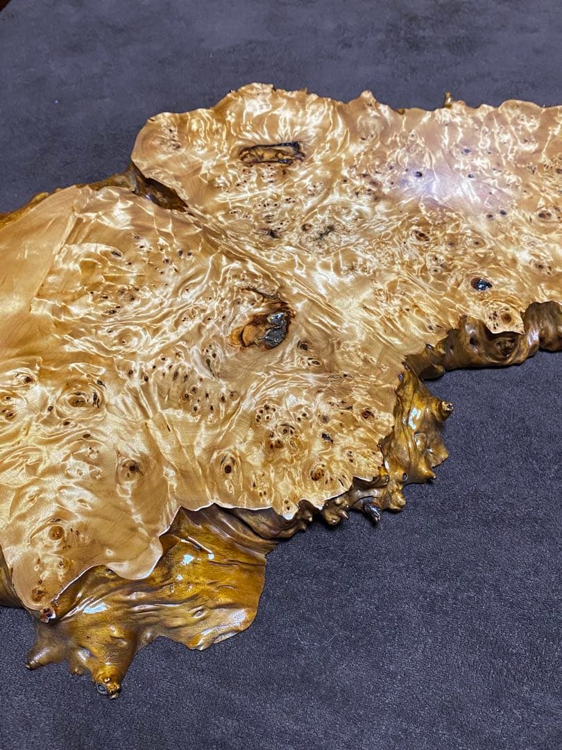 天然木　瘤　一枚板　花台　盆栽台　香炉台