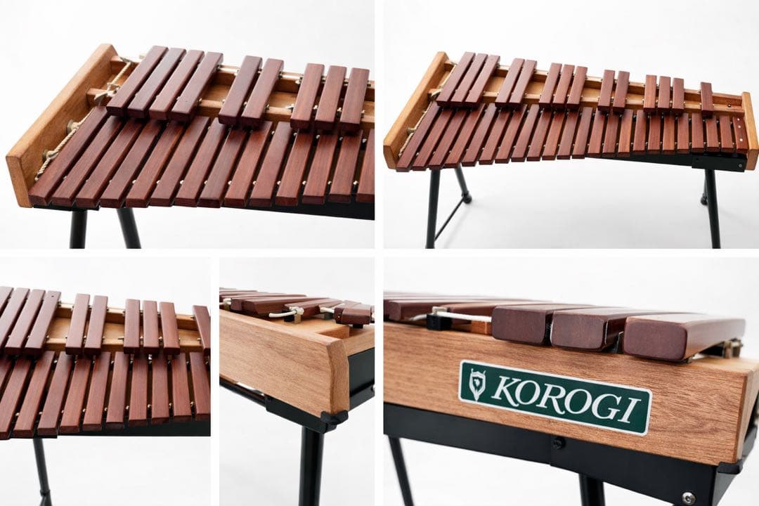 KOROGI シロフォン 木製 ブラウン 譜面台付き