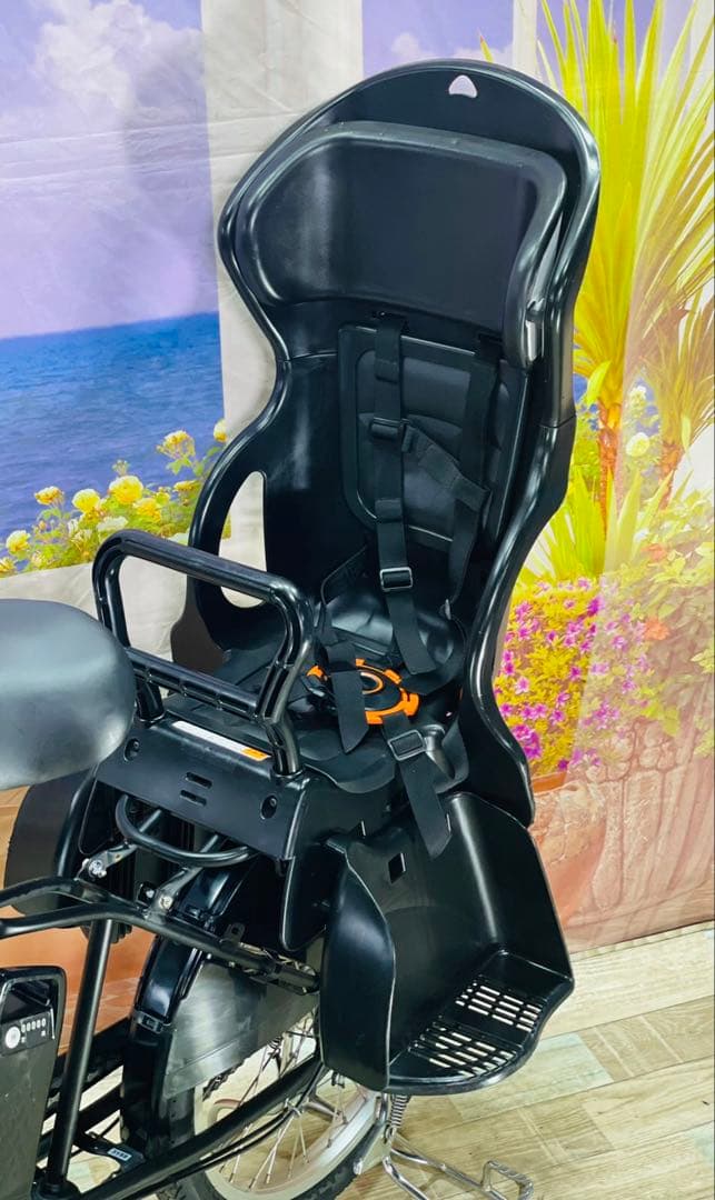 パナソニックギュット⭐️12AH！子供乗せ電動アシスト自転車Y3158