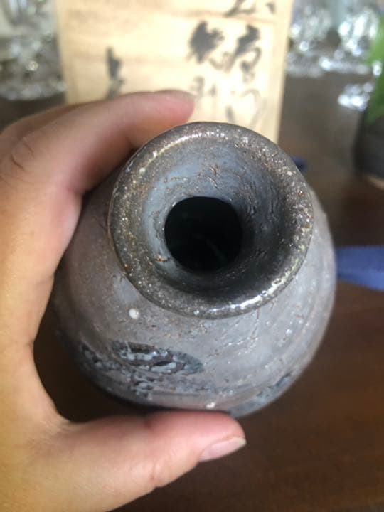 中川自然坊　絵唐津　徳利　k