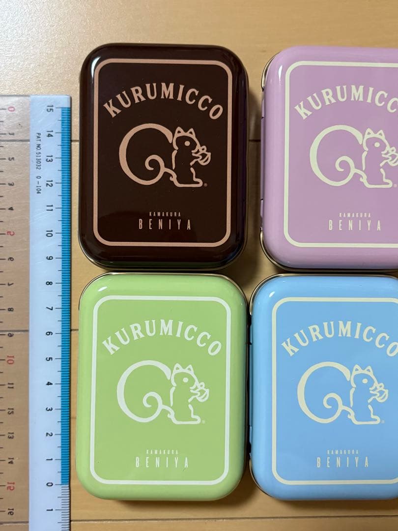 鎌倉紅谷　クルミッ子缶バレンタイン缶　ブルー　70周年缶　ミニ缶　②