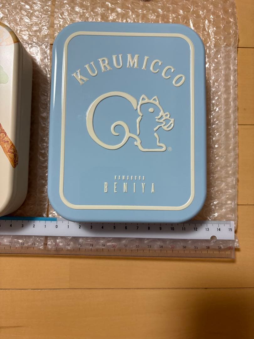 鎌倉紅谷　クルミッ子缶バレンタイン缶　ブルー　70周年缶　ミニ缶　②