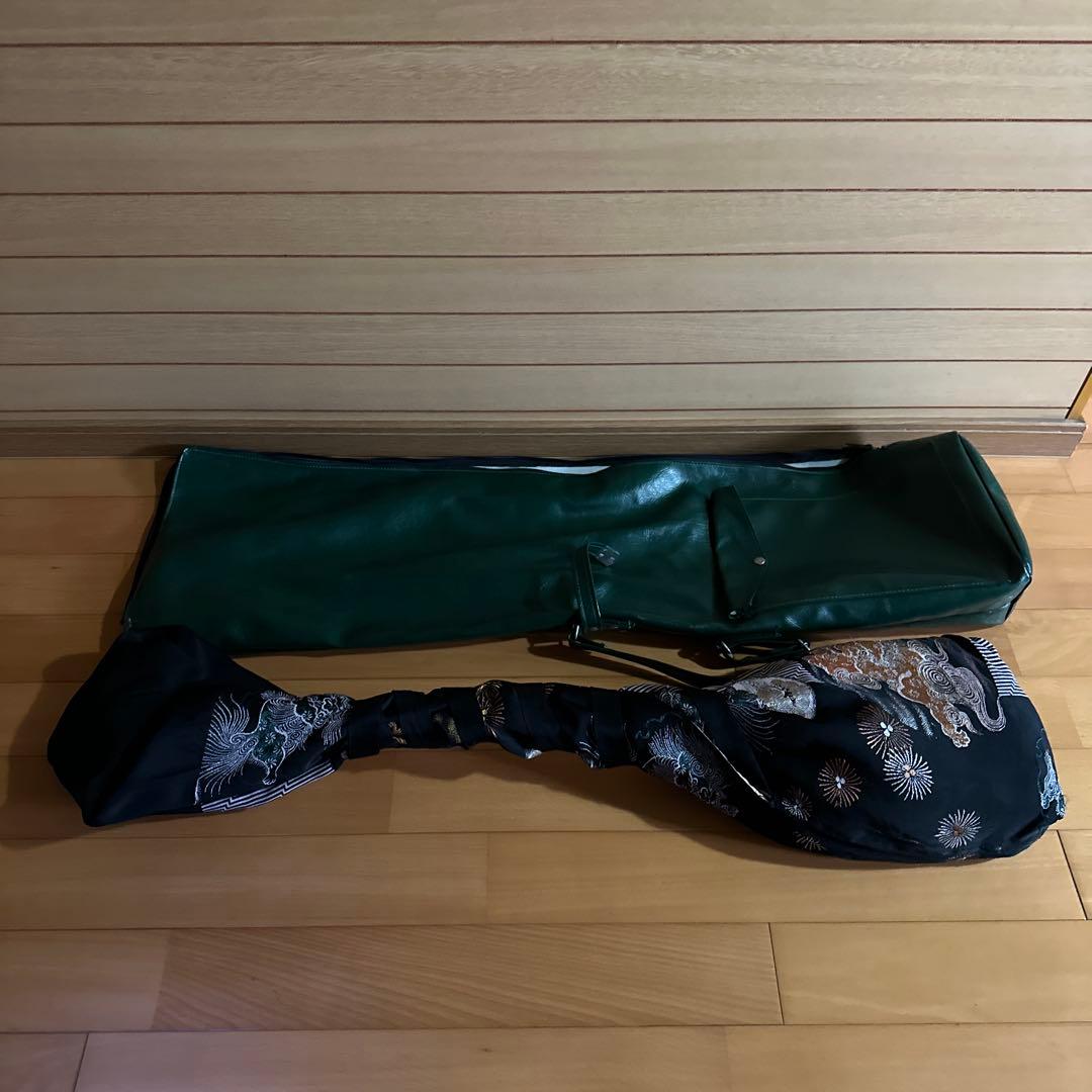 三味線本体 細棹　ソフトケース付き　秋田三味線　長唄等　３弦