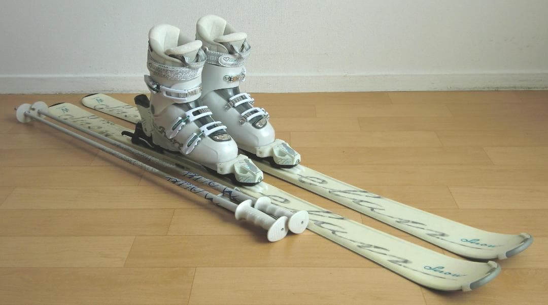 ■■送料無料■ELAN■女性用スキーフルセット■板146靴24.5■メンテ付■■