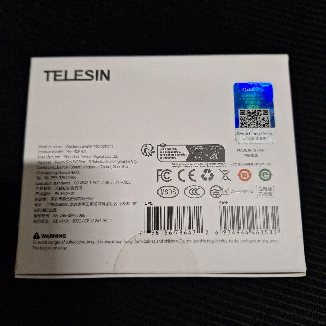 TELESIN ワイヤレスマイク Bluetooth