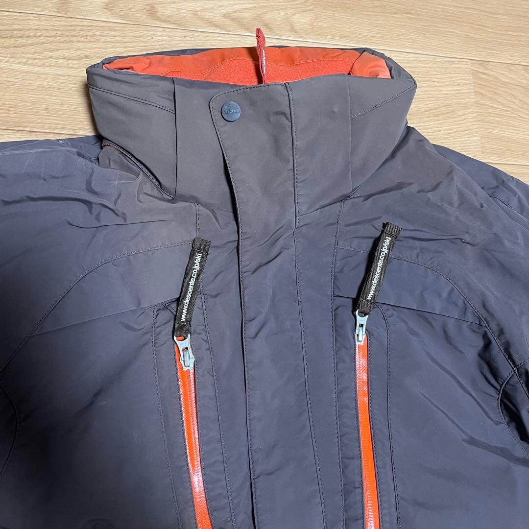 descente スキーウェア スノボーウェア　オレンジ　ブラウン　ブラック