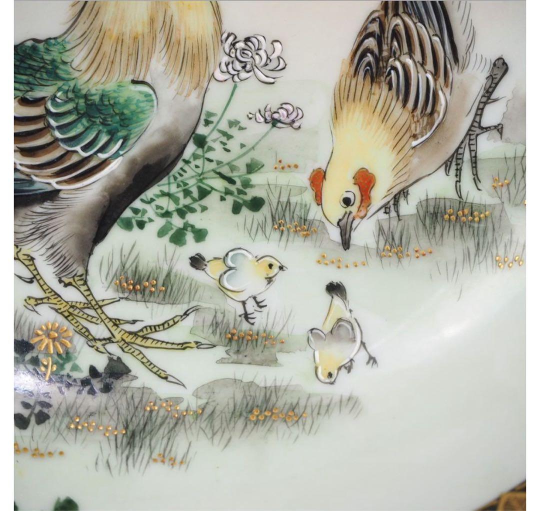 送料無料明治時代　九谷焼の名工『笹田友山』製 　鉢 径18ｃｍ　本物保証　茶道具