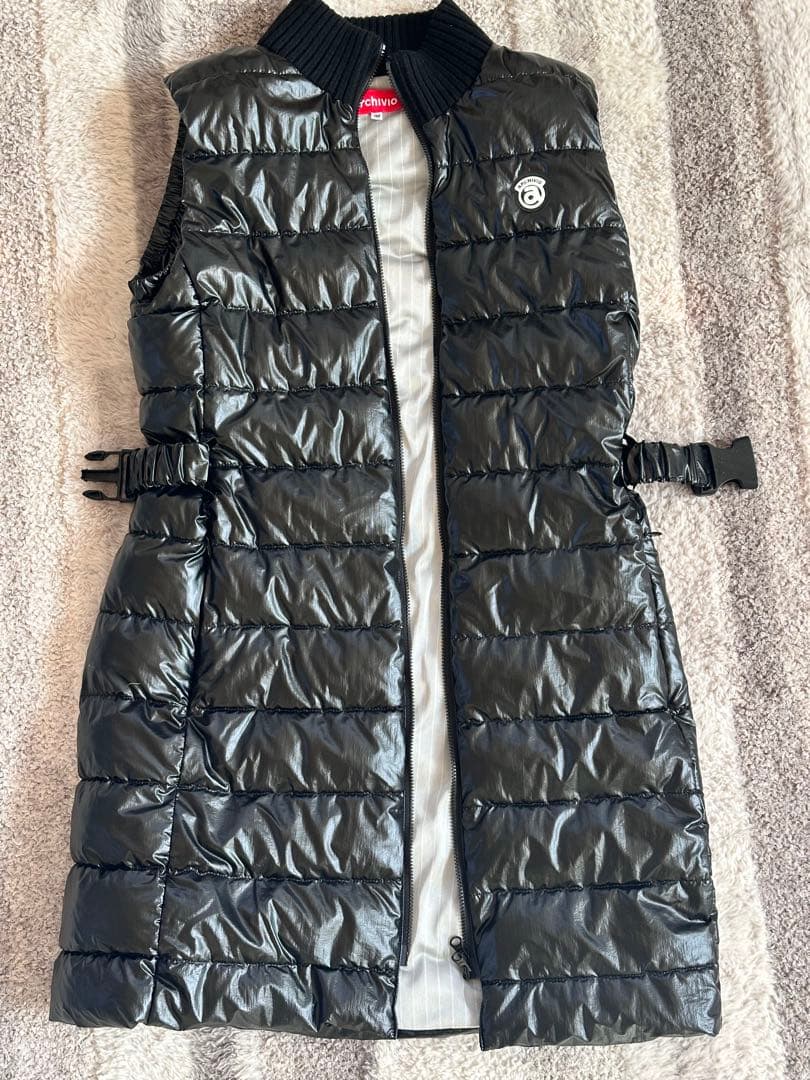 【極美品】archivio 中綿ロングベスト ワンピース