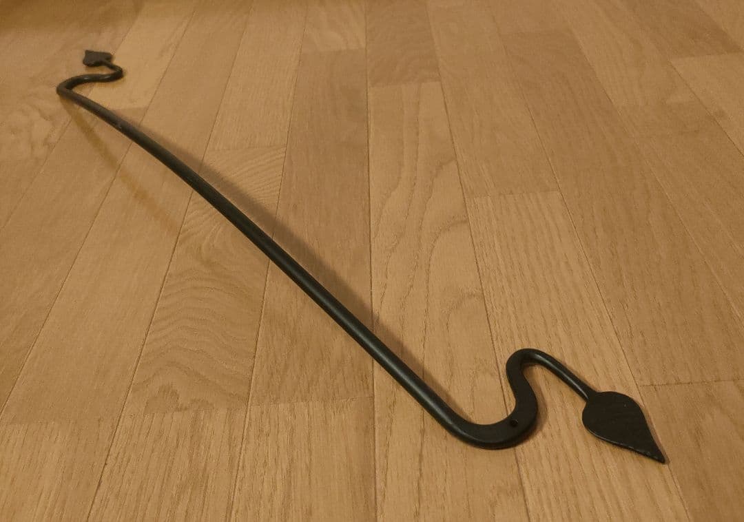 アンティーク アイアン タオルハンガー 幅約79×高さ約5cm ロング