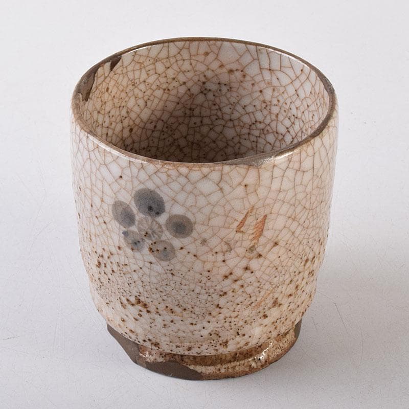 茶道具　古志野　梅絵図　茶碗　時代箱　V　R8652