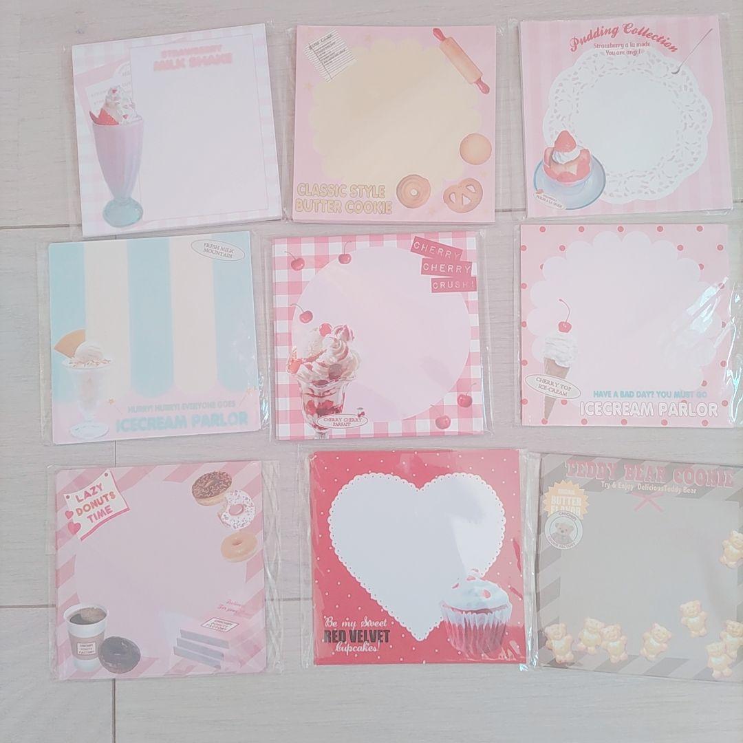 CHICHIPI様♡スイーツ柄メモ♡大量❣️まとめ売り メモ デザインペーパー