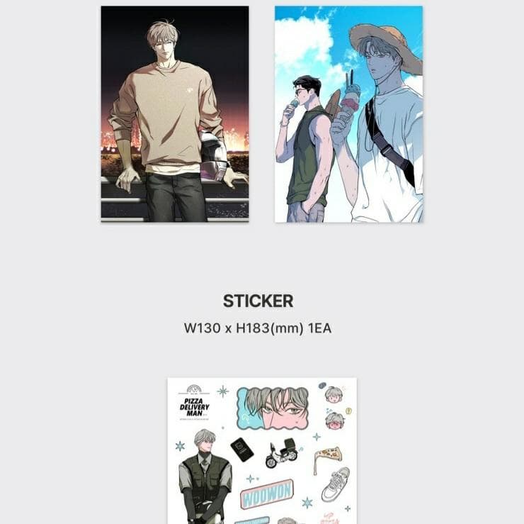 韓国BL ピザ配達員 キャンバスフレーム トレカセット