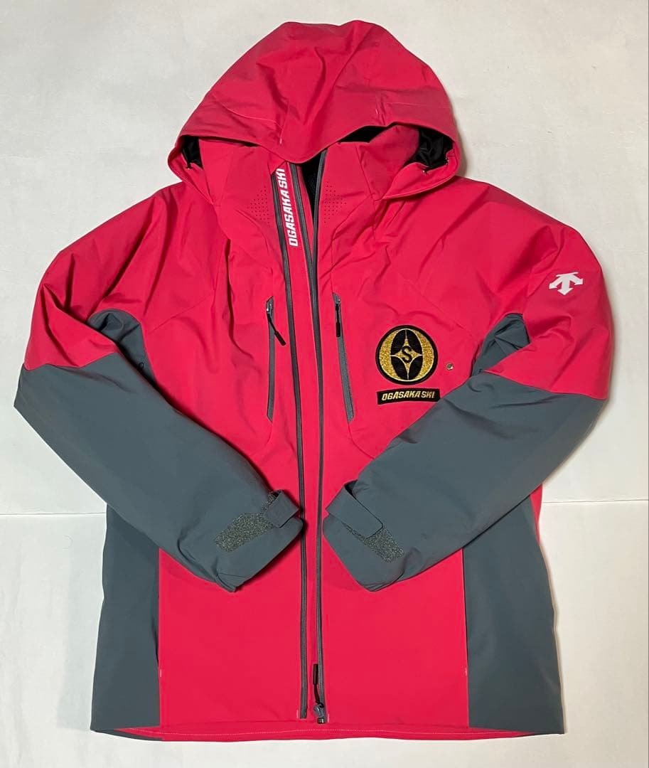 ◼️デサント製（オガサカ）スキーウェア上下 ピンク•灰色◼️L寸 非売 中古品◼️