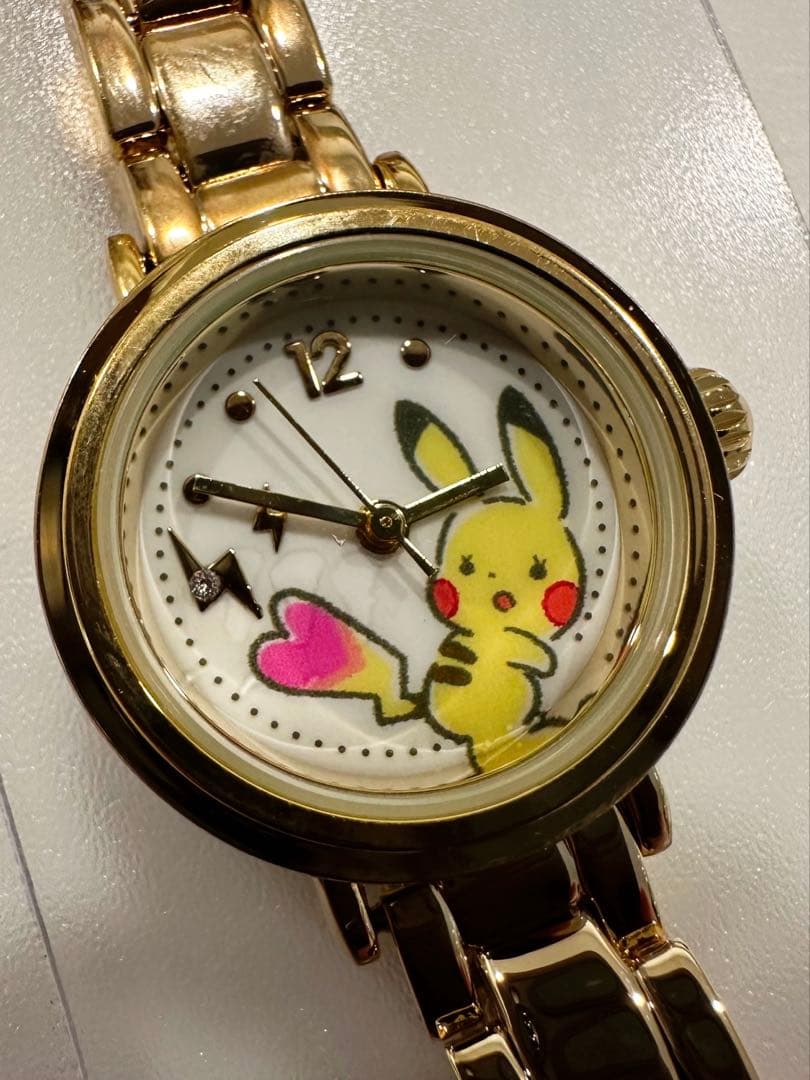 イッツデモ　ポケモン　ゴールドメタルウォッチ