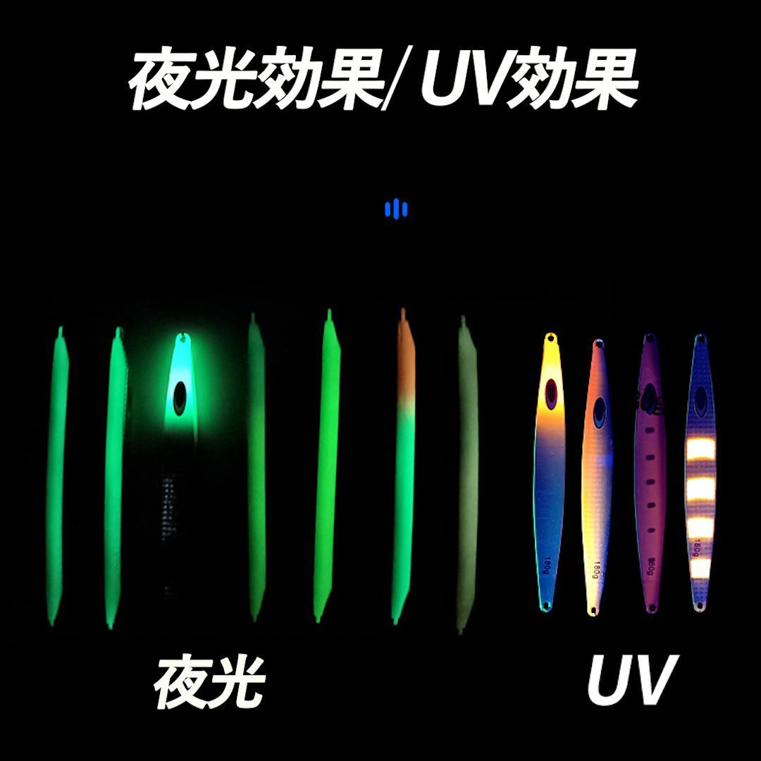 鰤・ヒラマサ　ジギング　鉄ジグ　180g　5本セット　色選択OK