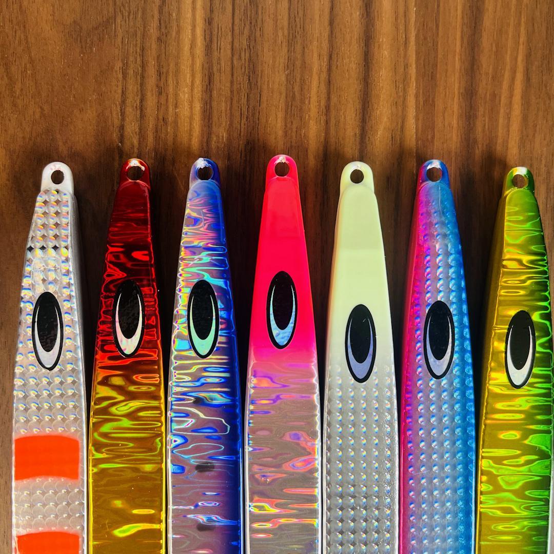 鰤・ヒラマサ　ジギング　鉄ジグ　180g　5本セット　色選択OK