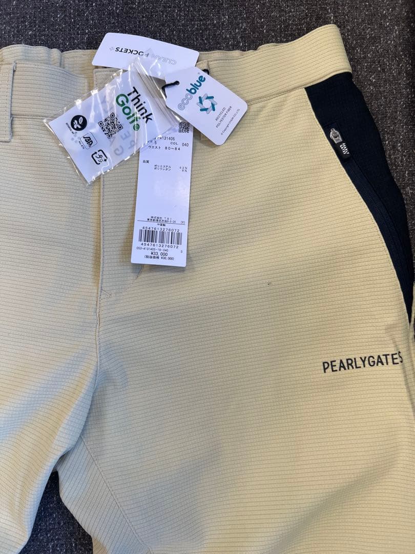 PEARLY GATES ゴルフパンツ MLG 198 クリーム色サイズ5