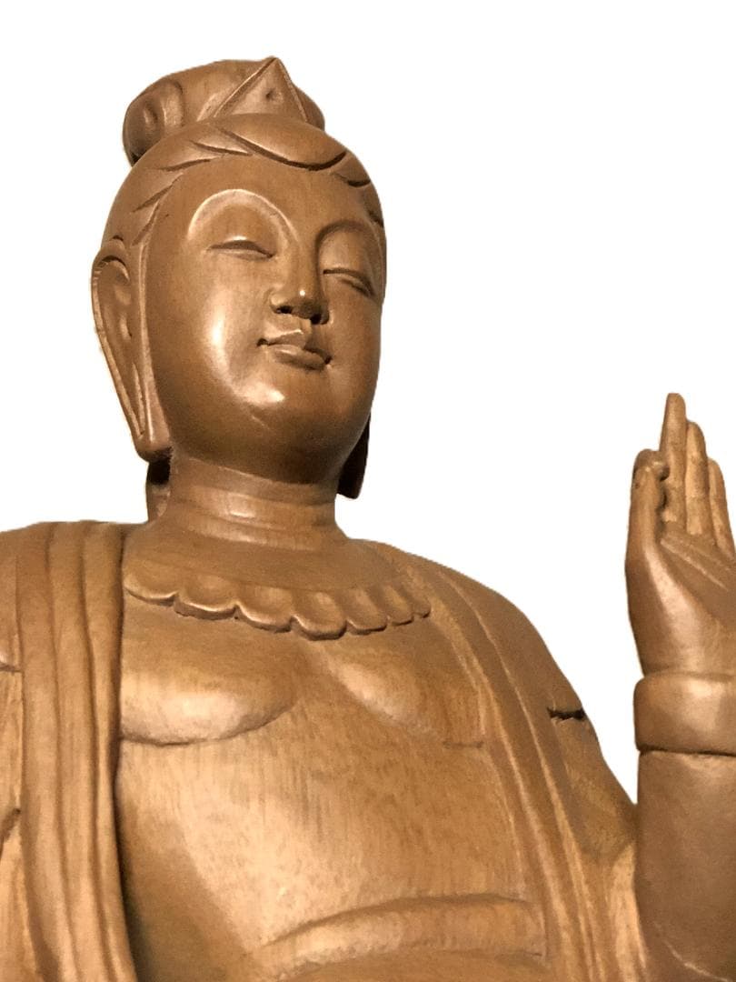 【 春山作 聖観音菩薩立像 】　一木造　高さ64ｃｍ