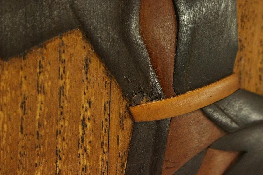 越中井波彫刻 渓久平 作「踊り」額(A708)