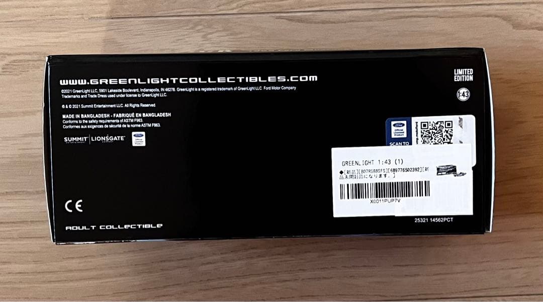 ミニカー JOHN WICK 1969 Ford Mustang BOOS 429